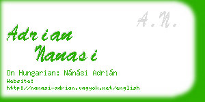 adrian nanasi business card