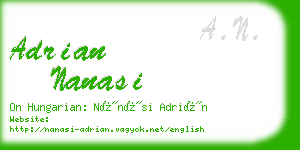 adrian nanasi business card